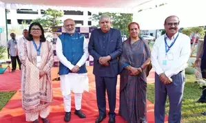 Vice President Jagdeep Dhankhar visits Bharat Biotech in Hyderabads Genome Valley