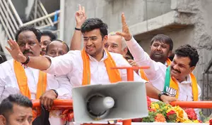 Case filed against Tejasvi Surya for seeking votes on religious grounds