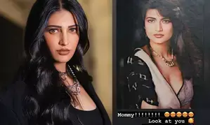 Shruti Haasan posts throwback picture of mommy Sarika