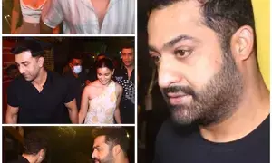 NTR Jr in Mumbai for War 2 shoot, bonds with KJo, Ranbir, Alia, Hrithik