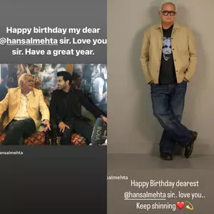 Rajkummar Rao, Patralekhaa wish Hansal Mehta on 56th bday: Keep Shining