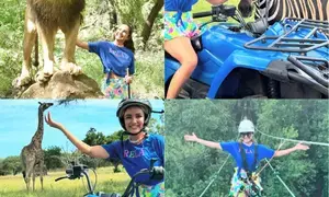 Jasmine Bhasin poses with lion, enjoys ziplining at Mauritius wildlife park