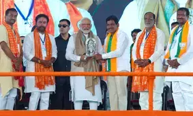 Congress creating tensions in society through fake videos: PM Modi