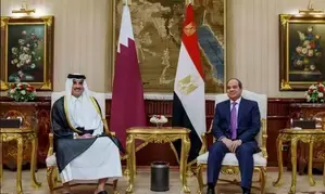 Leaders of Egypt, Qatar pledge to resume peace efforts in Gaza