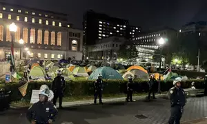 Police arrest protesters at Columbia University, clear occupied building