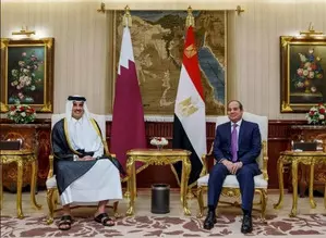 Leaders of Egypt, Qatar pledge to resume peace efforts in Gaza Leaders of Egypt, Qatar pledge to resume peace efforts in Gaza