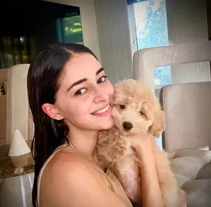 Madly obsessed Ananya Panday drops picture of her baby jaan Riot
