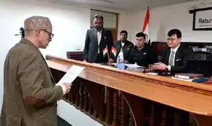 Omar Abdullah files nomination for J&Ks Baramulla LS seat