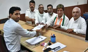 Congress leader Raj Babbar files nomination for Gurgaon LS seat
