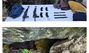 Security forces bust forest hideout, recover arms in J&Ks Bandipora