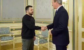 Zelensky meets UK Foreign Secretary on military aid to Ukraine