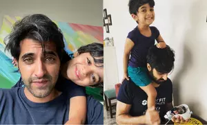 Akshay Oberois heart-melting post for son: May you always cling to my neck like a koala