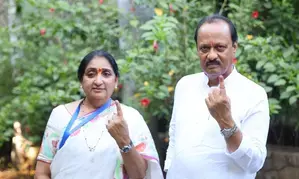 Ajit Pawar, Sunetra Pawar, Praniti Shinde among early voters in Maha