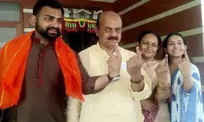 Ex-CM Basavaraj Bommai casts vote, appeals to people to vote in record numbers