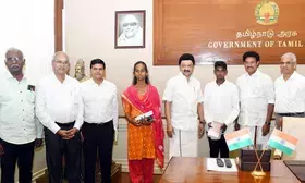 CM Stalin felicitates only trans woman to clear Class 12 board exams in TN
