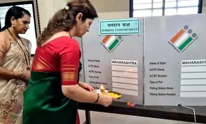 Maharashtra women’s panel chief booked for performing EVM ‘pooja’