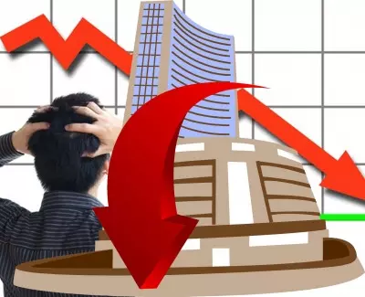 Sensex falls more than 800 points, L&T drags Nifty Sensex falls more than 800 points, L&T drags Nifty