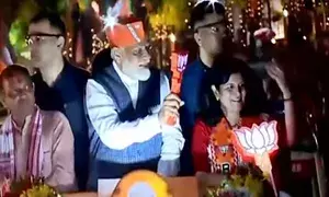 PM Modi holds roadshow in Bhubaneswar