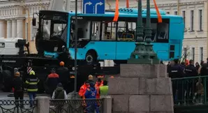 Death toll of bus crash in Russias St. Petersburg rises to 7 Death toll of bus crash in Russias St. Petersburg rises to 7