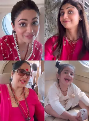 Shilpa, Shamita enjoy family time as they visit Vaishno Devi; drop videos from helicopter