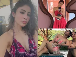 Mouni Roy sets fashion goals for beach vacation: Halter neck, off-shoulder breezy dresses