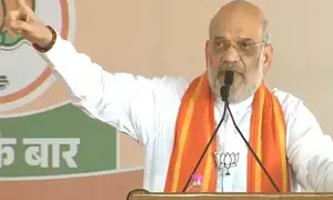 HM Amit Shah slams Uddhav Thackeray for backing Congress agenda