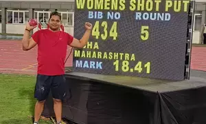 National athletics: Abha Khatua improves national shot-put record to 18.41m