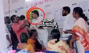 Polling at few booths in in simultaneous LS/Assembly polls Andhra Pradesh continues even after 9 p.m.  (Roundup)