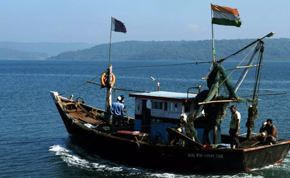 Indian Coast Guard Busts Illegal Diesel Smuggling Vessel Off Mumbai Coast Indian Coast Guard Busts Illegal Diesel Smuggling Vessel Off Mumbai Coast