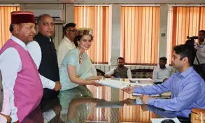 Hopefully will get success in politics too, says Kangana on filing nomination from Mandi