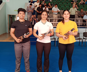 Manu, Vijayveer win final 25m pistol Olympic Selection Trial
