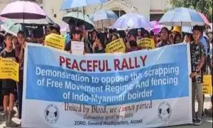 Mizo body takes out rallies to protest India-Myanmar border fencing & FMR scrapping