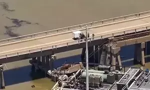 Up to 2,000 gallons oil may spill into Gulf of Mexico as barge hits bridge in US