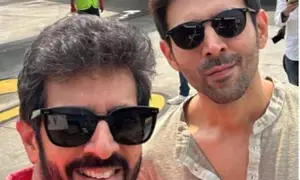 Kartik off to hometown Gwalior with Kabir Khan for Chandu Champion trailer launch