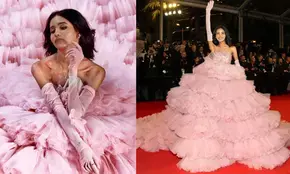 Nancy Tyagi poured my heart & soul into creating this pink gown for Cannes red carpet