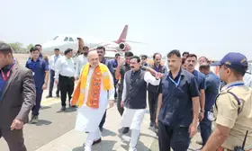 Home Minister Amit Shah offers prayers in MPs Shaktipeeth