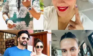 Sanjay Dutt, Kajol, Jackky Bhagnani & Rakul Preet join festival of democracy