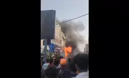 Three persons rescued after fire breaks out at showroom in Karol Bagh