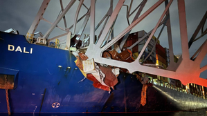 Container ship Dali that brought down Baltimore bridge moved from  crash site