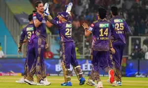 IPL 2024: Starcs three-wicket haul restricts Hyderabad to 159 against KKR in Qualifier 1