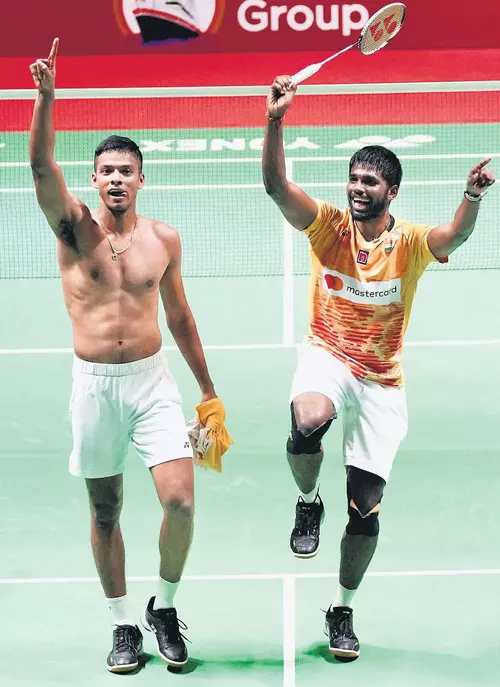 Badminton: Satwik-Chirag claims top spot in latest men’s doubles BWF rankings