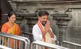 CM Revanth Reddy prays at Tirumala for cordial ties between Telugu states