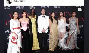 Kiara thanks Saudi filmmaker Mohd Al Turki for her Women in Cinema honur at Cannes