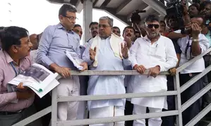 Siddaramaiah, Shivakumar make Bengaluru tour to take stock of monsoon preparations, BJP dismissive