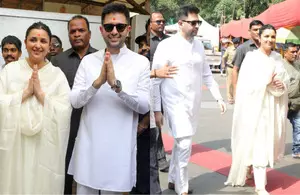 Ahead of LS polls in Delhi, Parineeti & Raghav seek blessings at Siddhivinayak Temple