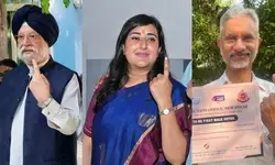 Jaishankar, Hardeep Puri, Bansuri Swaraj among early voters in 6th phase of LS polls