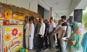 Haryana records voter turnout of 50 per cent (Lead)