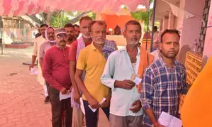 55.45 pc polling in 8 LS constituencies in Bihar till 6 p.m.