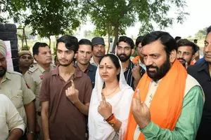 Haryana CM Saini, his predecessor Khattar among early voters Haryana CM Saini, his predecessor Khattar among early voters