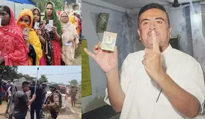 Amid violence & tension, Bengals 8 LS seats record 36.88 pc polling Amid violence & tension, Bengals 8 LS seats record 36.88 pc polling